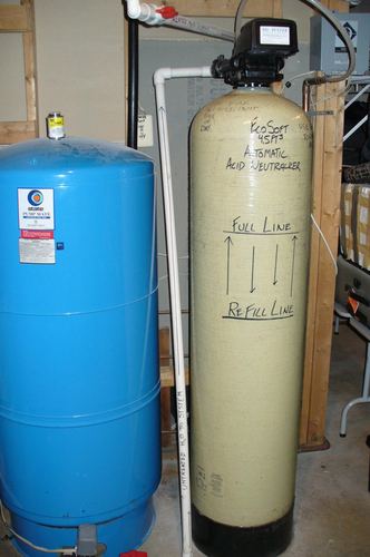 EcoSoft acid neutralizer with a pressure tank