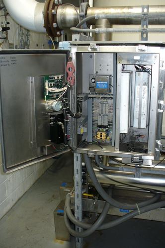 Commercial-grade UV disinfection control cabinets and electrical panel
