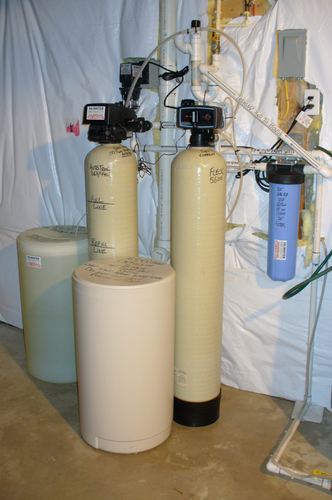 EcoSoft acid neutralizer with a pressure tank