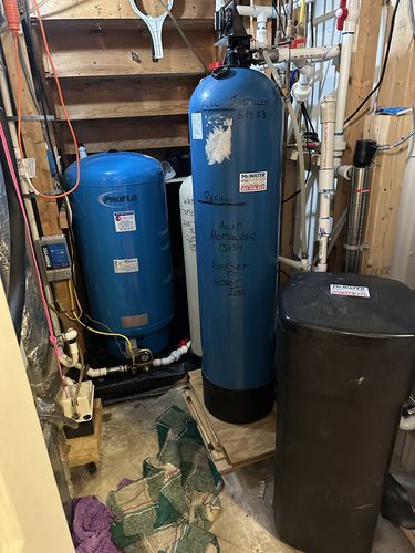 ProFlo pressure tank and acid neutralizer tank installed by Mr. Water LLC