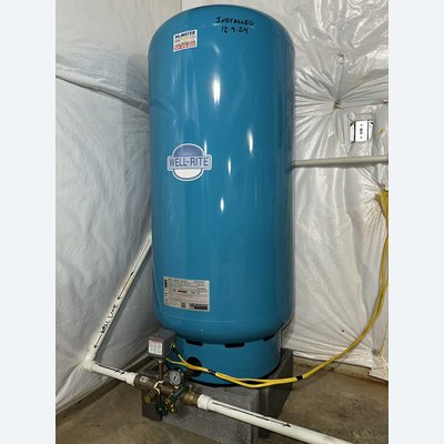 Well-Rite pressure tank installation