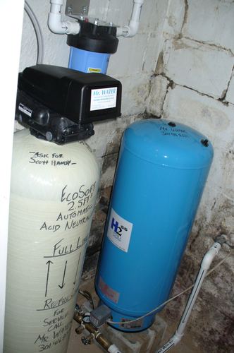 EcoSoft acid neutralizer with a pressure tank