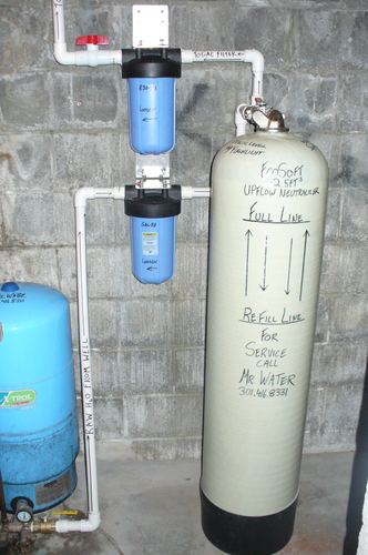 EcoSoft acid neutralizer with dual whole-house filters