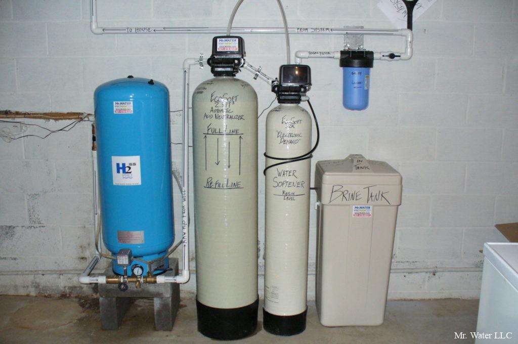 Standard Acid Neutralizer and Water Softener combination system installed by Mr. Water LLC