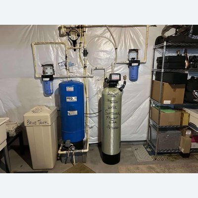 EcoSoft 48K electronic demand water softener with EcoVent for sulfur removal, patented system