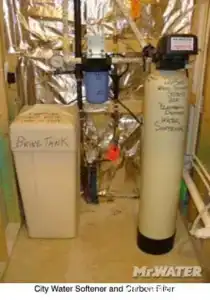 city water softener carbon filter