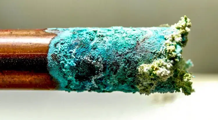 copper pipe acidic water