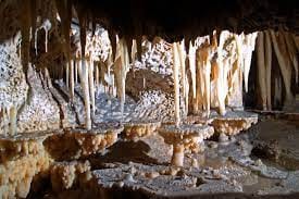 Limestone cave formation typical of the karst geology under Washington County, MD