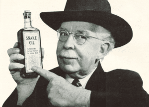 Salt-free water softener snake oil warning