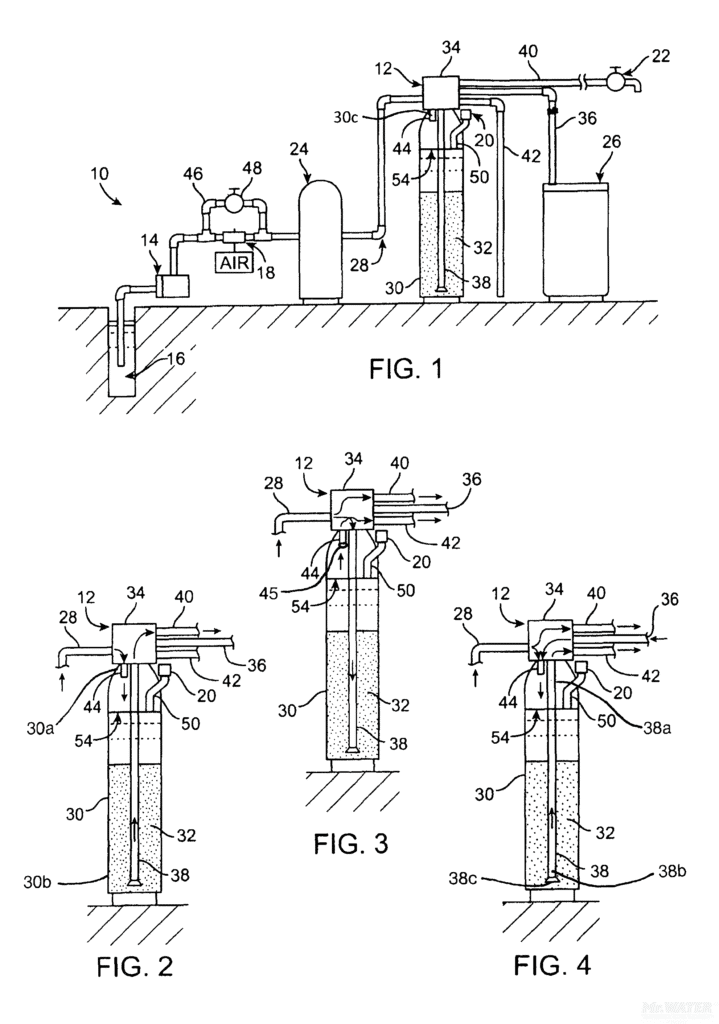 US Patent diagram for Mr. Water LLC's water treatment system
