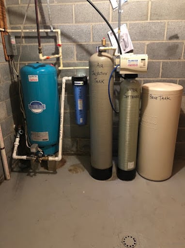 Air injection system added before Culligan water softener