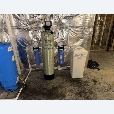 EcoSoft 48K electronic demand water softener with dual whole-house filters